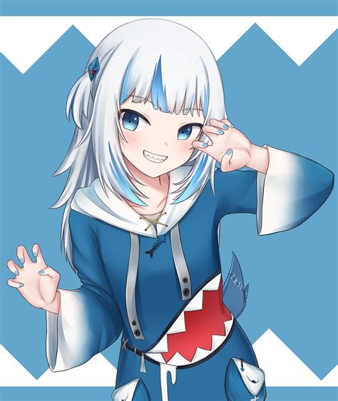 gawr gura r34|rule 34 ai generated gawr gura shark girl vtuber white hair 9245072